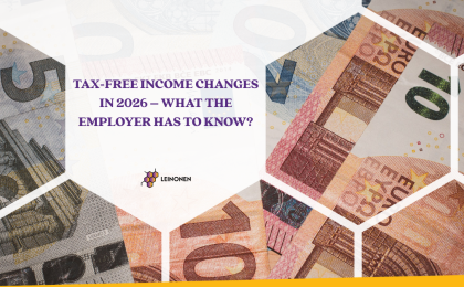 Tax-Free Income Changes In 2026 – What the Employer Has To Know? - Leinonen
