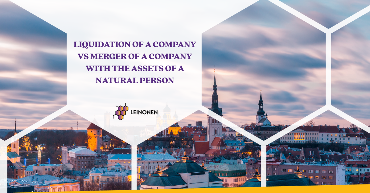 Liquidation of a Company vs Merger of a Company with the Assets of a Natural Person - Leinonen Estonia