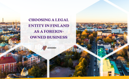 Choosing a Legal Entity in Finland as a Foreign-owned Business - Leinonen
