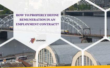 How to Properly Define Remuneration in an Employment Contract? - Leinonen Latvia