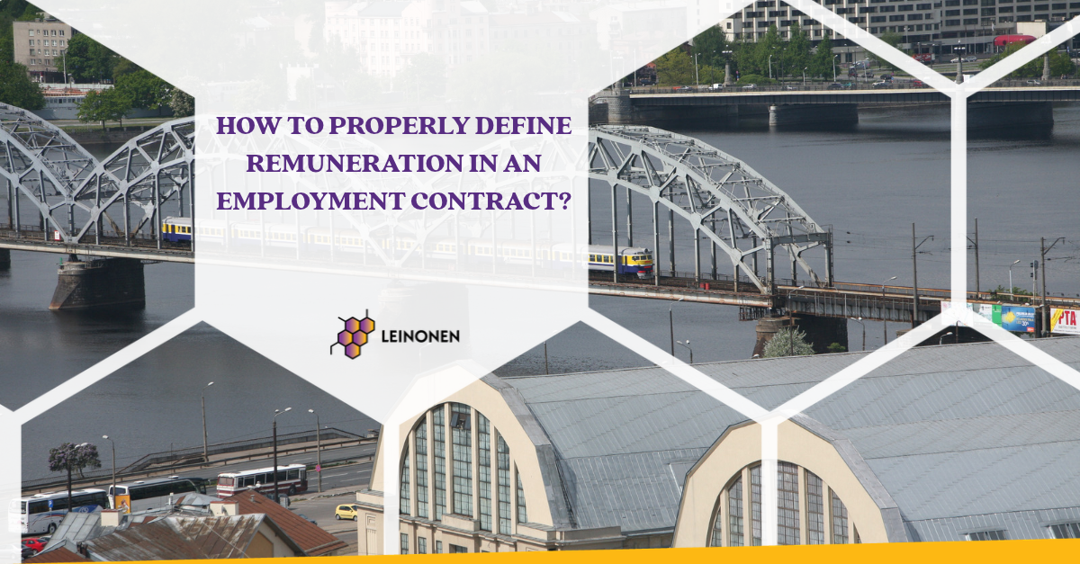 How to Properly Define Remuneration in an Employment Contract? - Leinonen Latvia