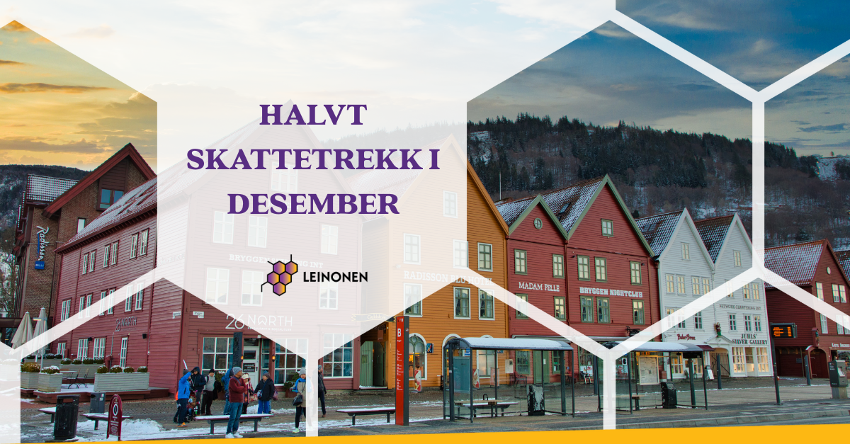 HALVT SKATTETREKK I DESEMBER - Leinonen