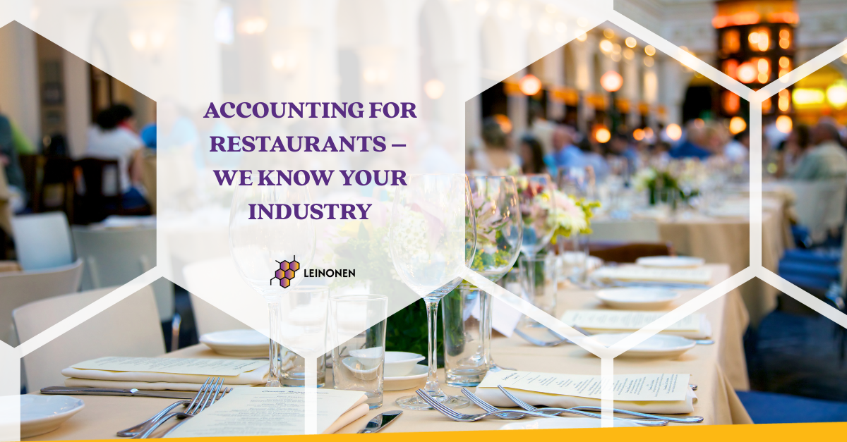 Accounting for Restaurants – We Know Your Industry - Leinonen