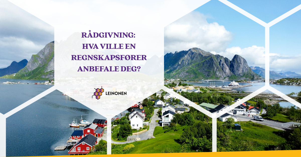 Rådgivning: hva ville en regnskapsfører anbefale deg? - Leinonen Norway
