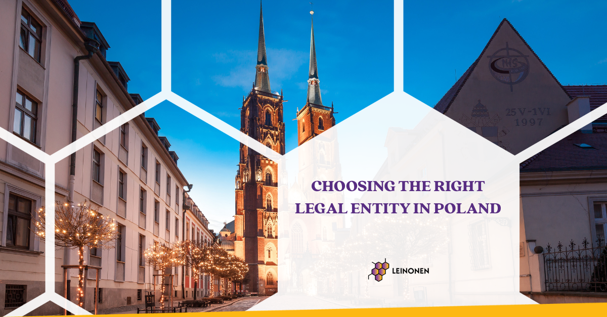 Choosing the Right Legal Entity in Poland - Leinonen