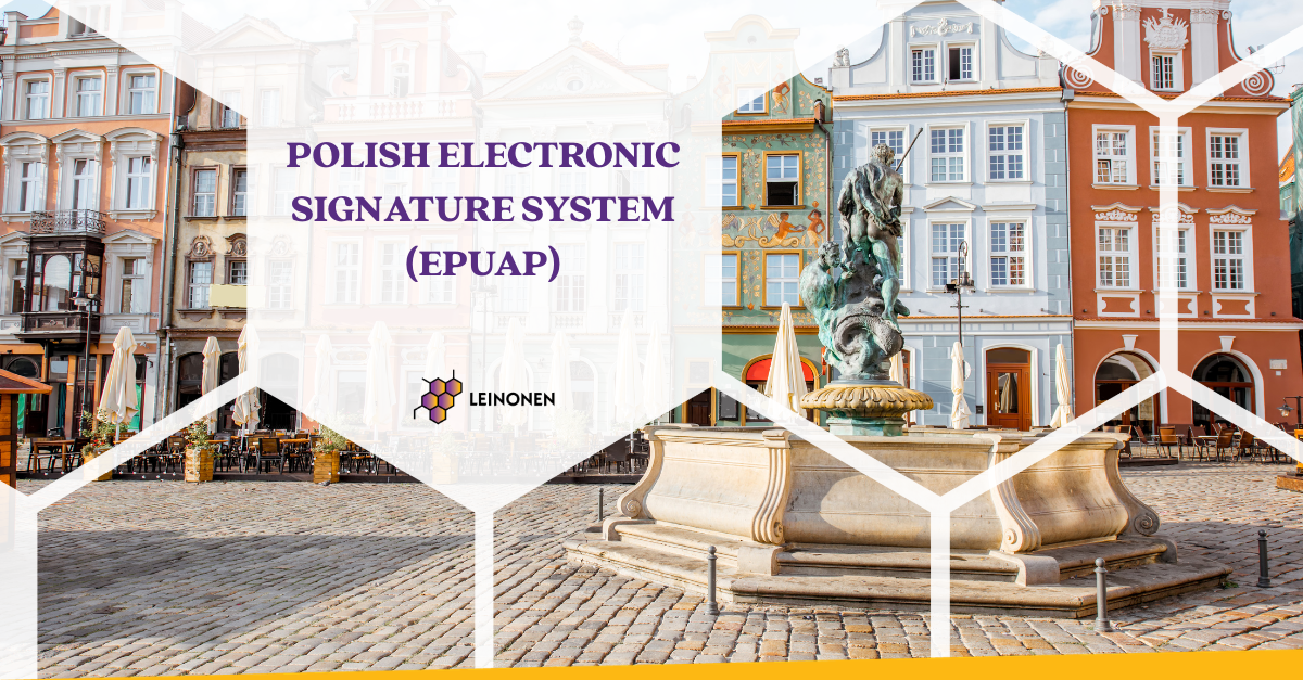 Polish electronic signature system (ePUAP) - Leinonen