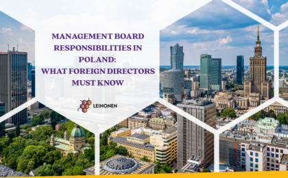 Management Board Responsibilities in Poland: What Foreign Directors Must Know - Leinonen
